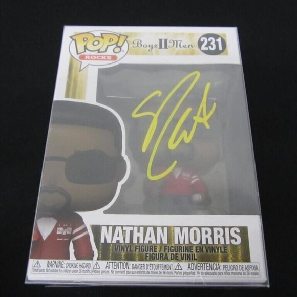 Nathan Morris signed Funko Pop! Vinyl: Boyz II Men - Nathan Morris #231 w/COA - Picture 1 of 2